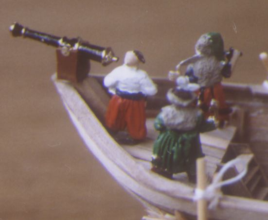 Tschaika 1:72
                - Besatzung mit Kanone am Bug